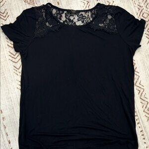 1.2.3 Paris Black Lace Top